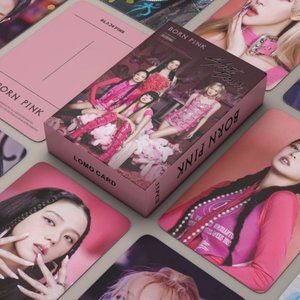Pink Ink BP Card Lisa rose Peripheral LOMO Card BLACKPINK postcard card